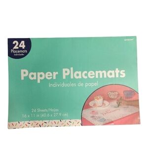 Paper Placemat's Pad of 24 Coloring Page Cup Cake - 16" X 11"